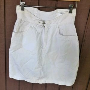 Vintage Esprit Collection Waist Belted White Skirt